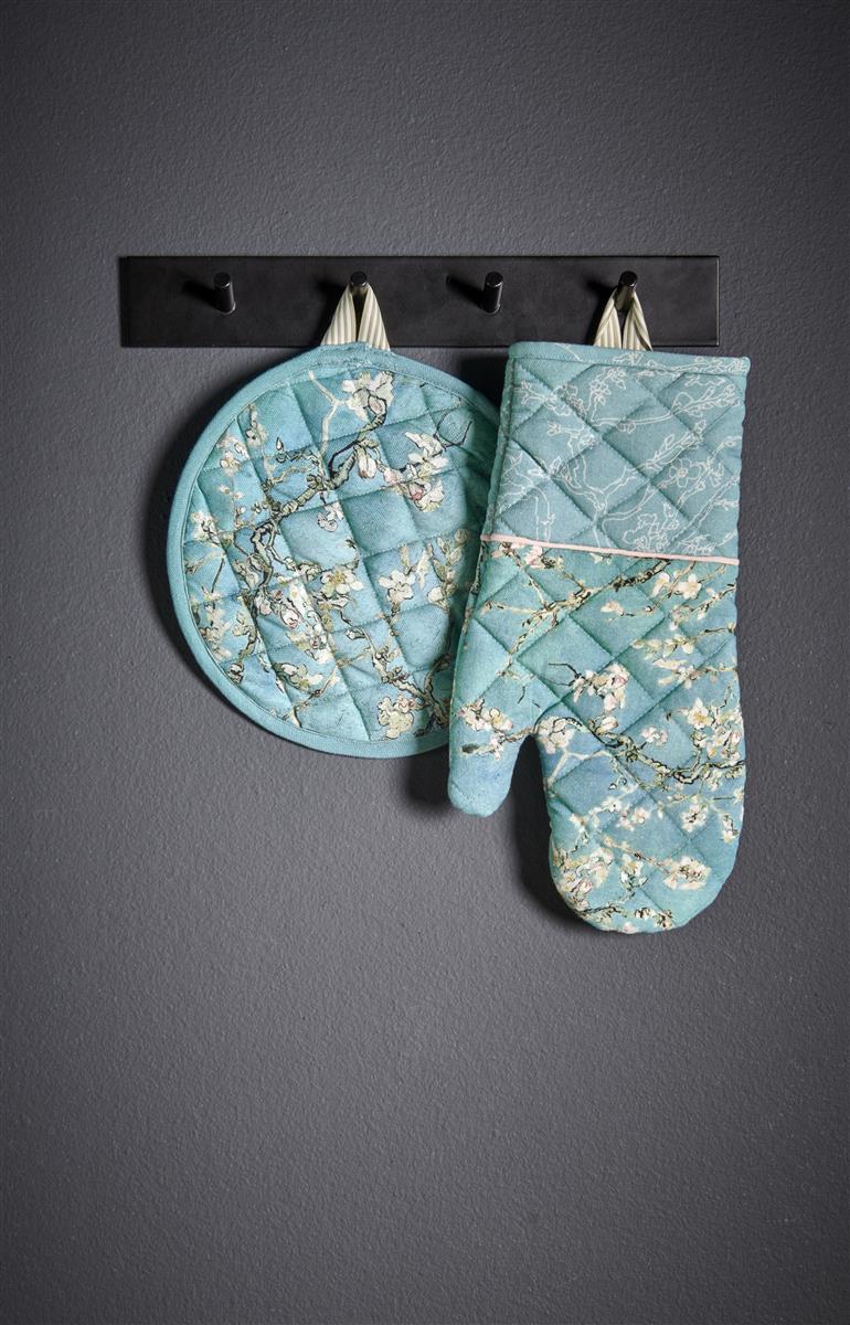 Beddinghouse x Van Gogh Museum Blossom - Pannenlap set van 2 - One Size - Blauw