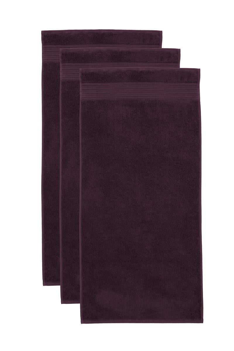 Beddinghouse Sheer Bath Textiles - Dark Red