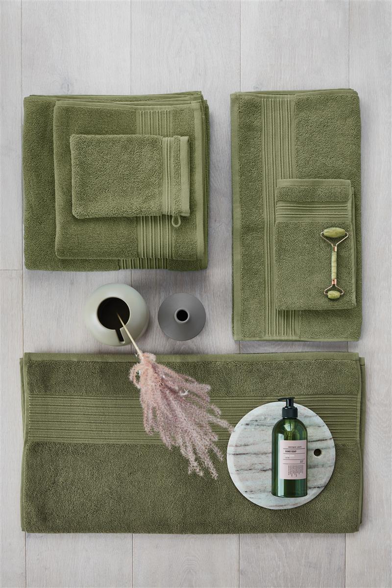 Beddinghouse Sheer Badtextiel - Olijfgroen