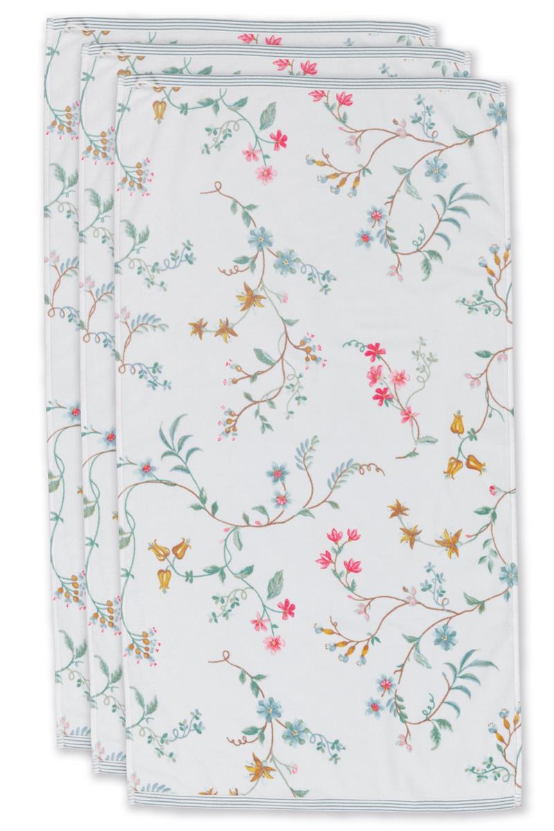 Pip Studio Les Fleurs Badtextiel - Wit