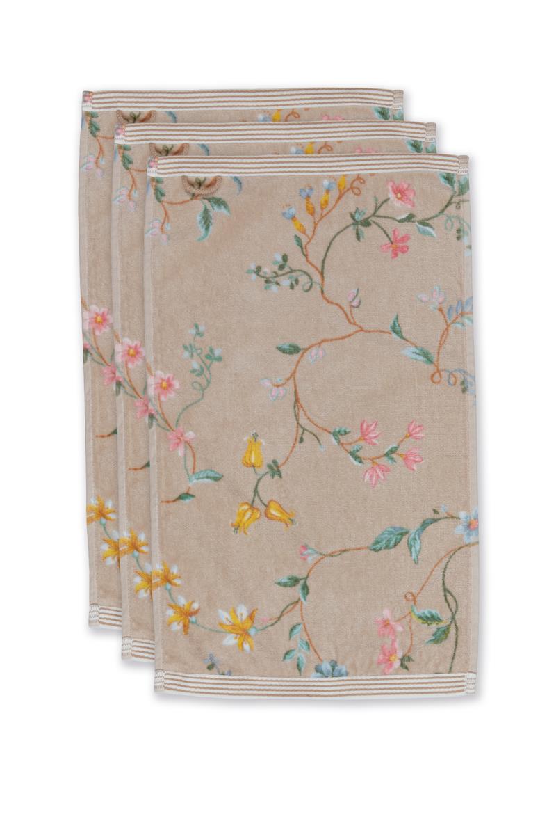 Pip Studio Les Fleurs Badtextiel - Khaki
