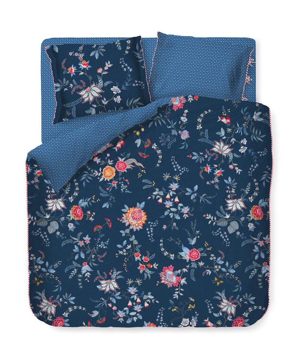 Pip Studio Flower Festival dekbedovertrek - Donker Blauw