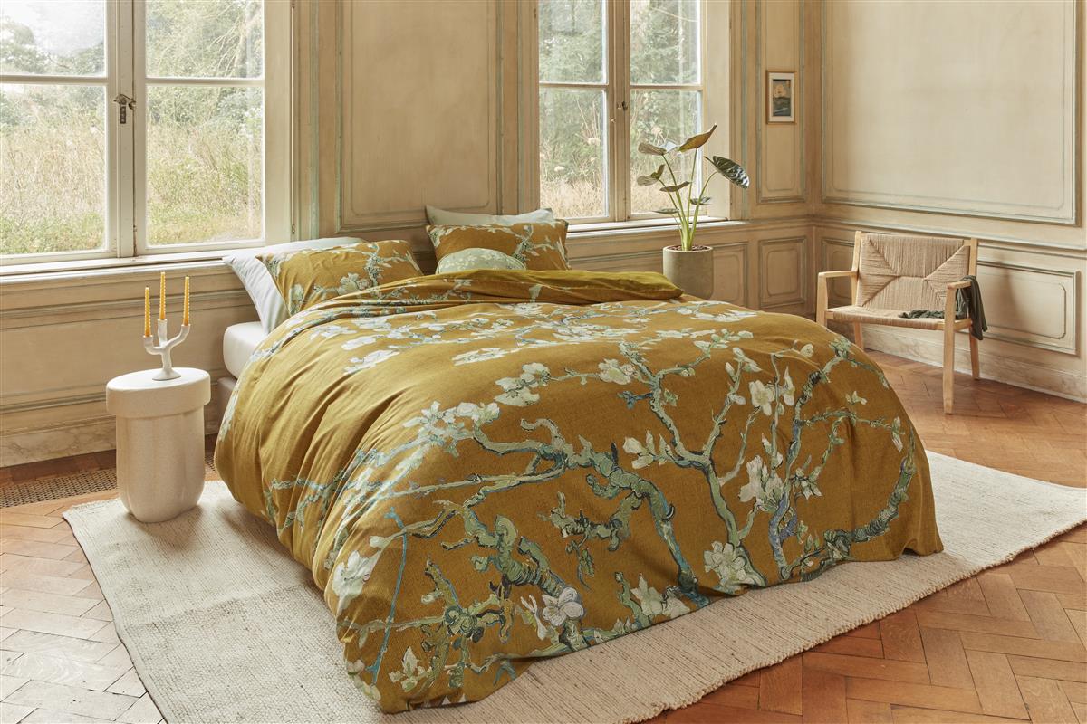 Beddinghouse x Van Gogh Museum Blossoming dekbedovertrek - Oker