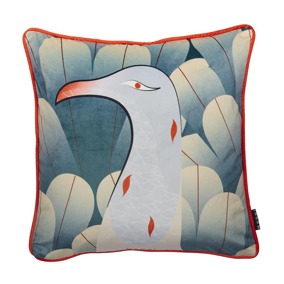 MOOOI Calligraphy Bird Sierkussen - 50x50 / 20x20 Inch cm - Multi