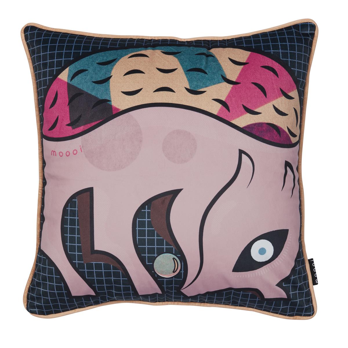 MOOOI Armoured Boar Sierkussen - 50x50 / 20x20 Inch cm - Multi