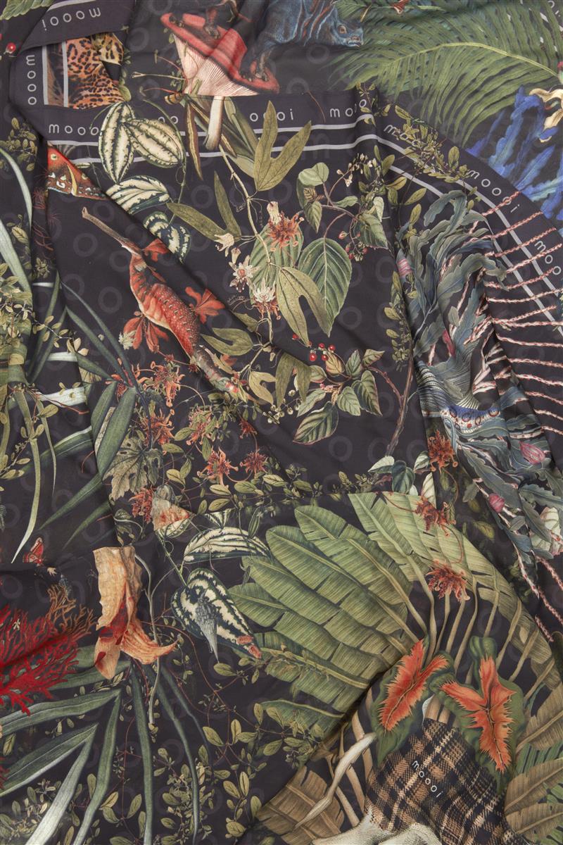 MOOOI Menagerie XL Scarf Decorative Cushion - Raven