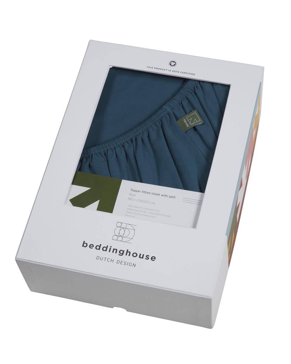 Beddinghouse Dutch Design Topper Hoeslaken - Jersey Stretch - Wit