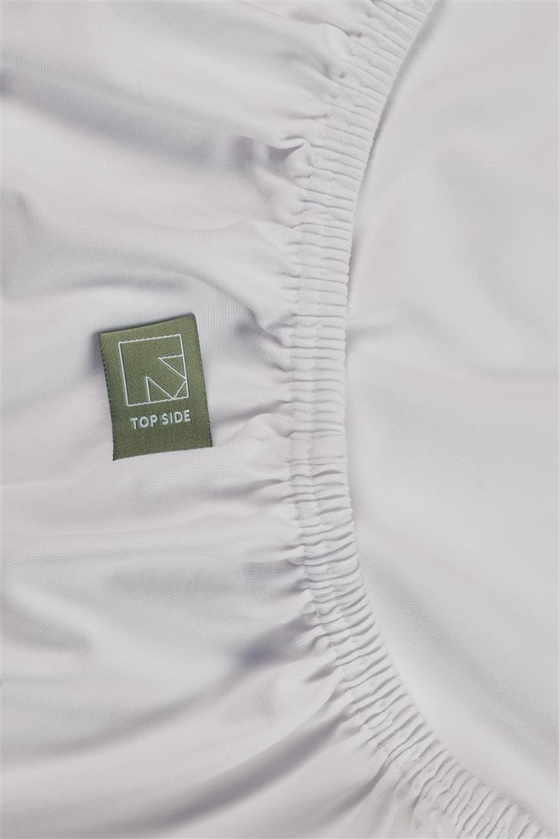 Beddinghouse Dutch Design Topper Fitted Sheet - Jersey Stretch - White