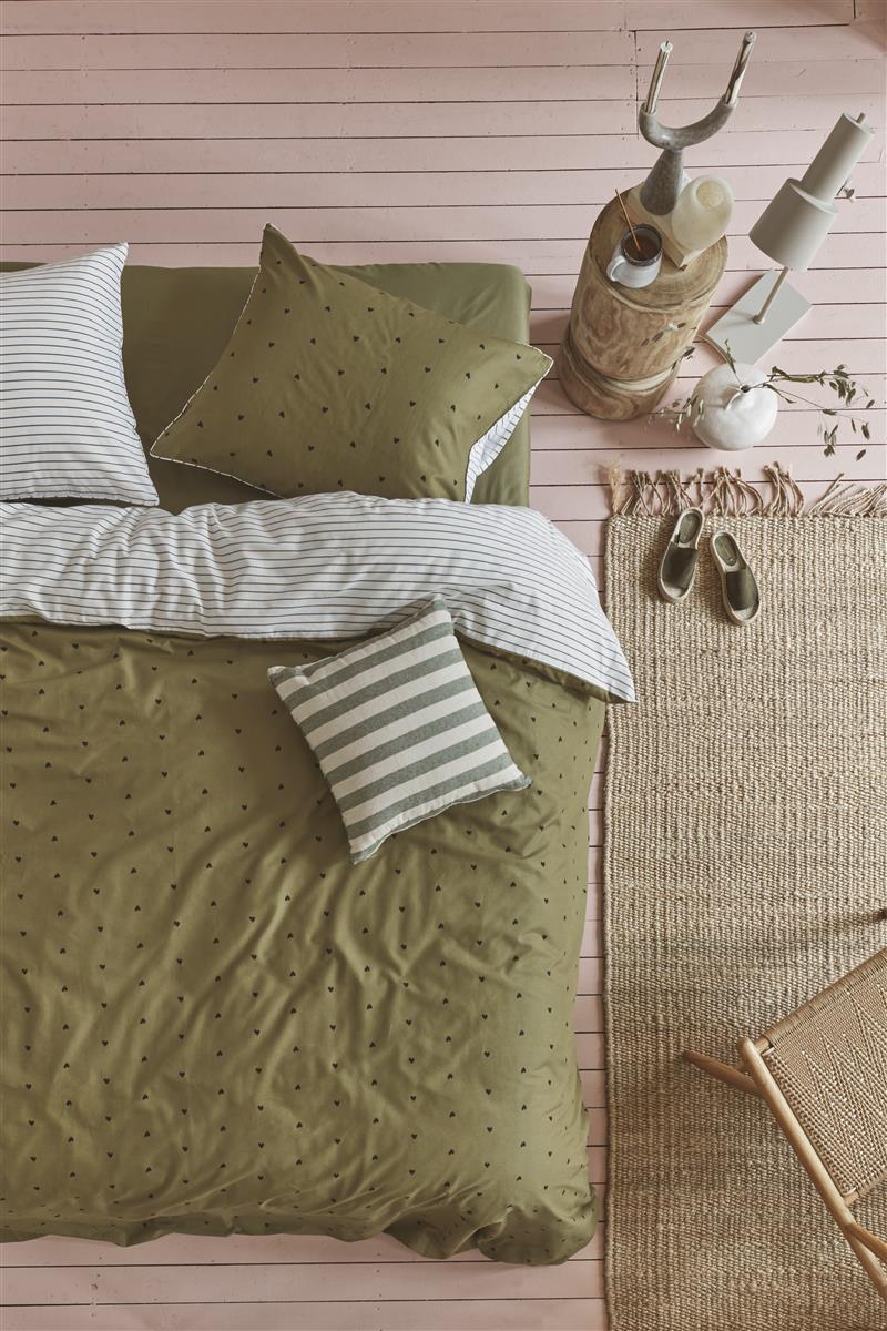 vtwonen Bold Square Decoratiekussen - Groen