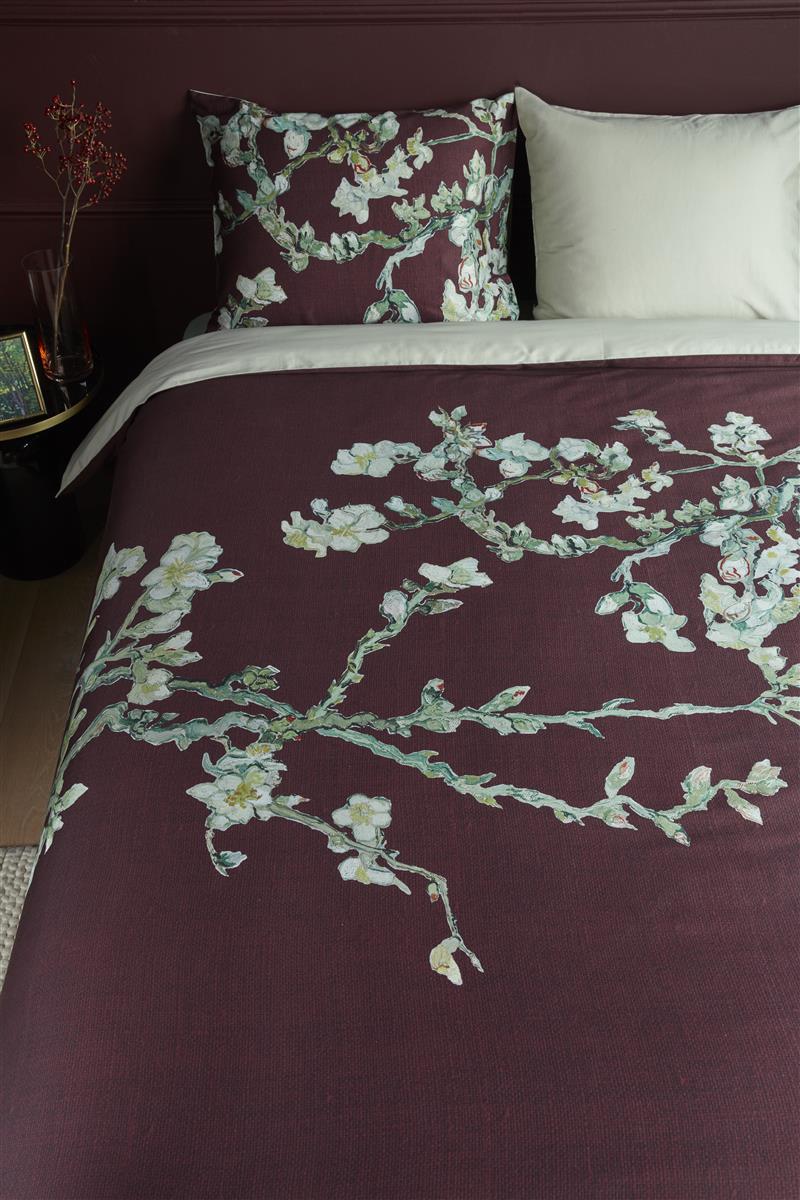 Beddinghouse x Van Gogh Museum Blossom dekbedovertrek - Donker Rood