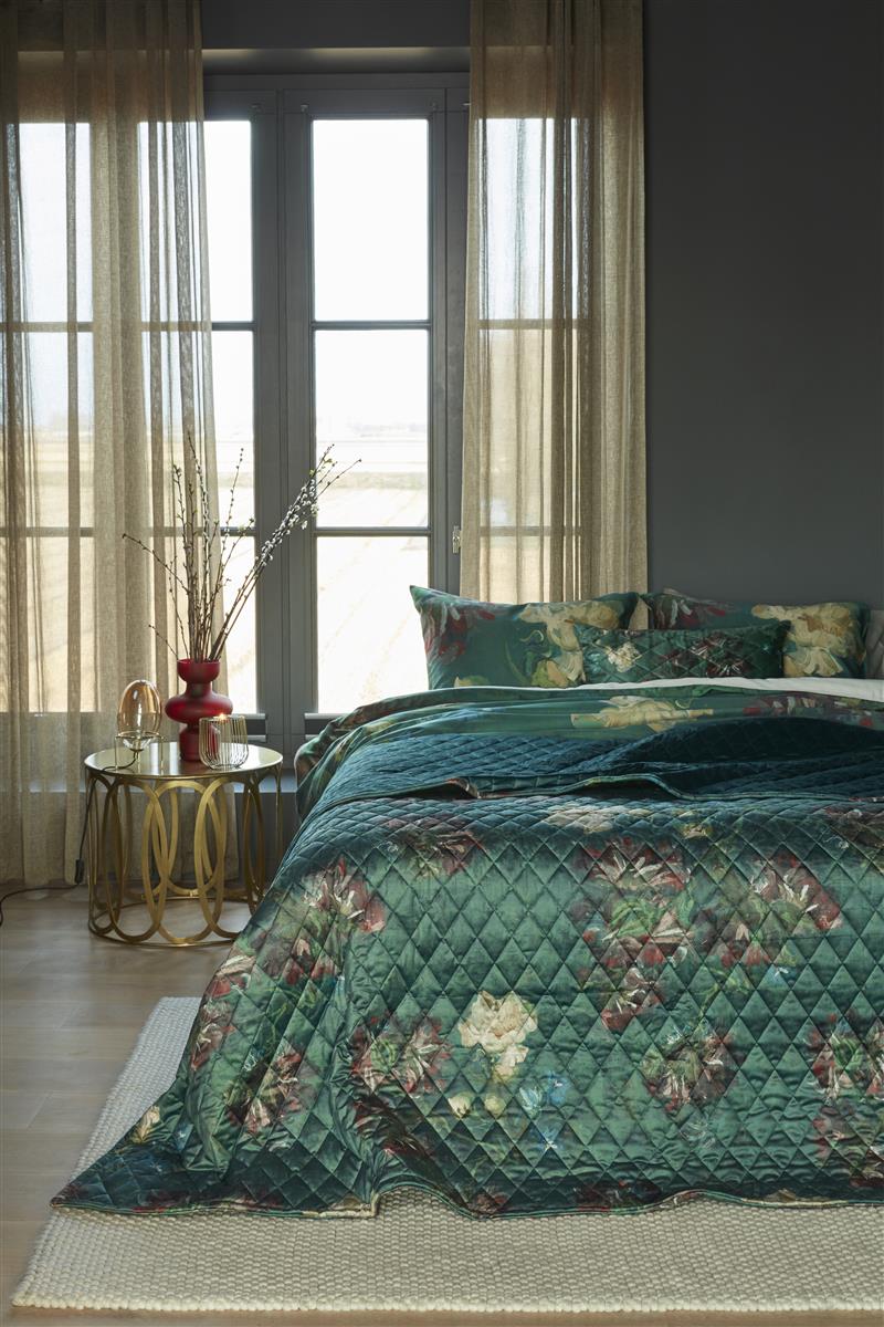 Beddinghouse x Van Gogh Museum Peonies Sprei - Groen