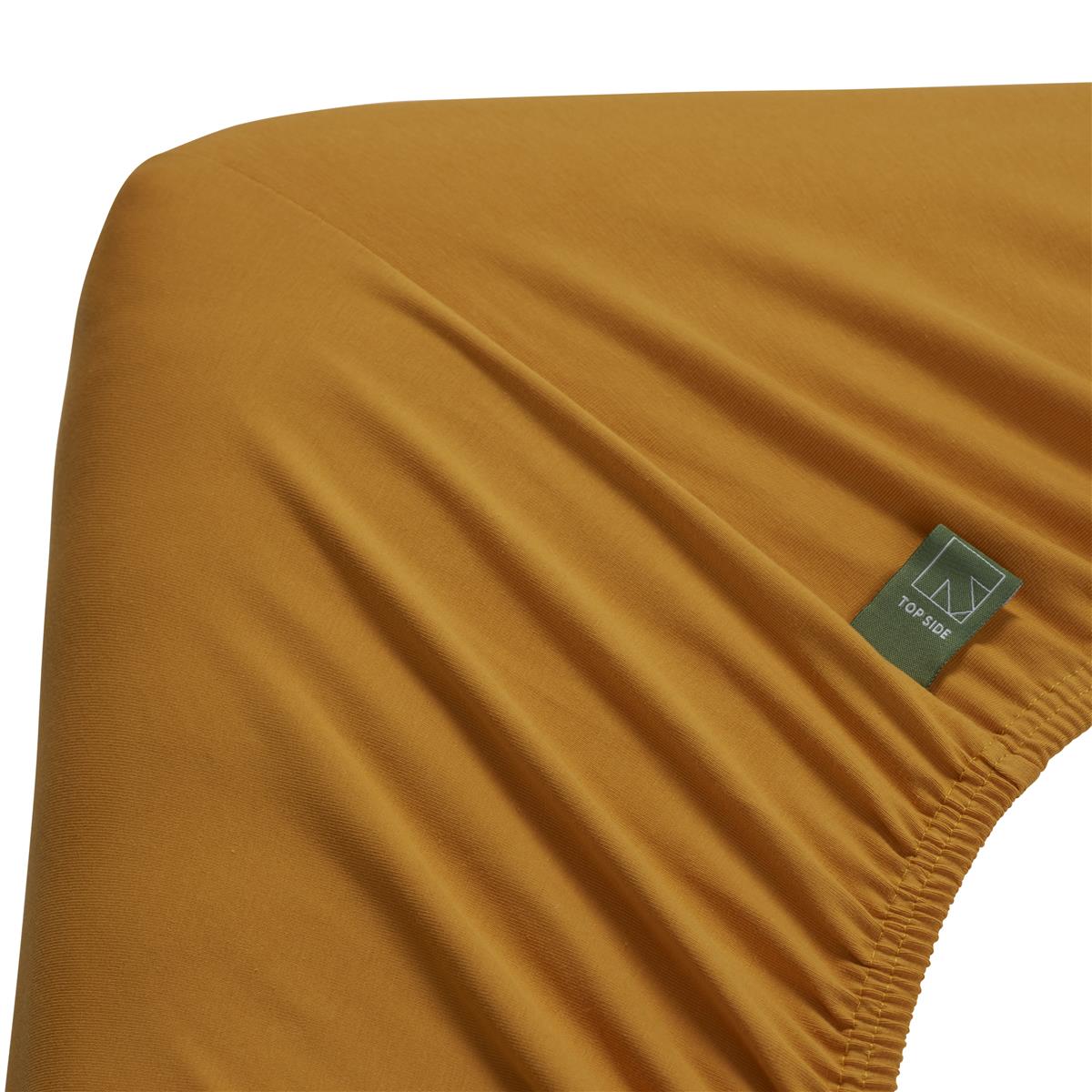 Beddinghouse Dutch Design Split Topper Fitted Sheet - Jersey Stretch - Ochre