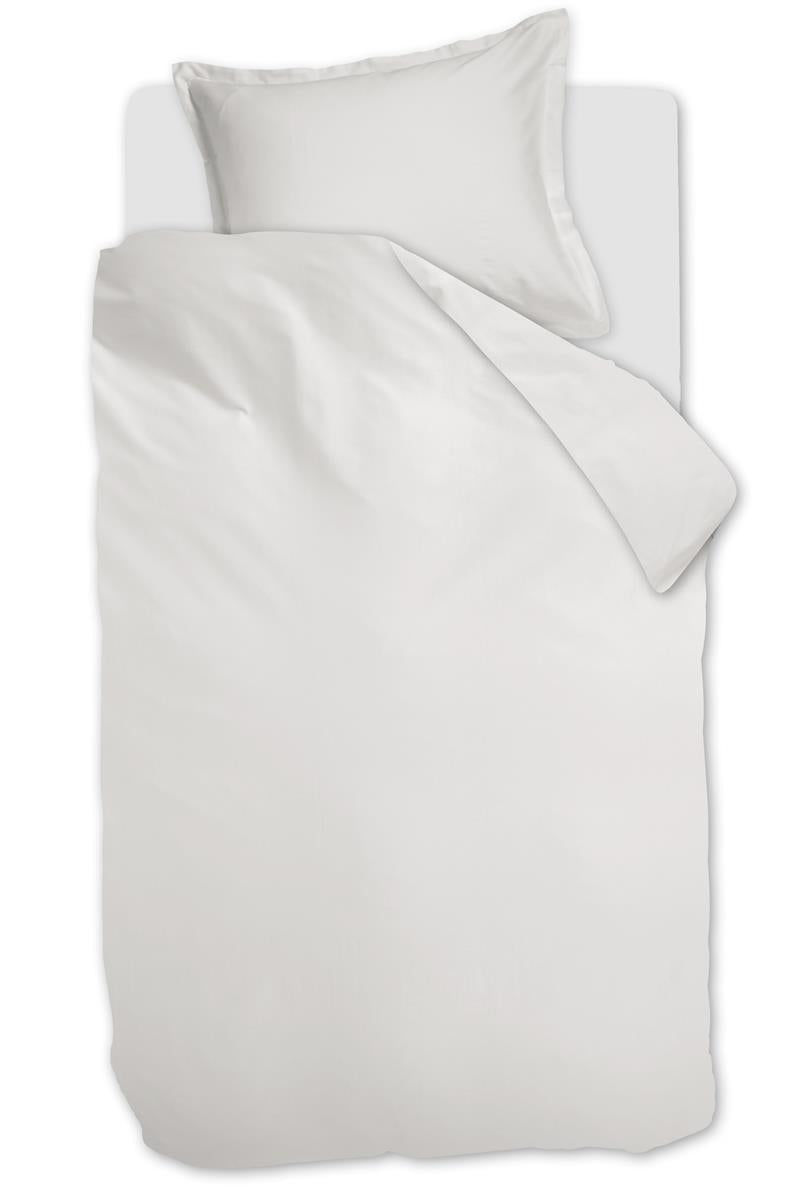 Ambiante Satin Uni dekbedovertrek - Wit