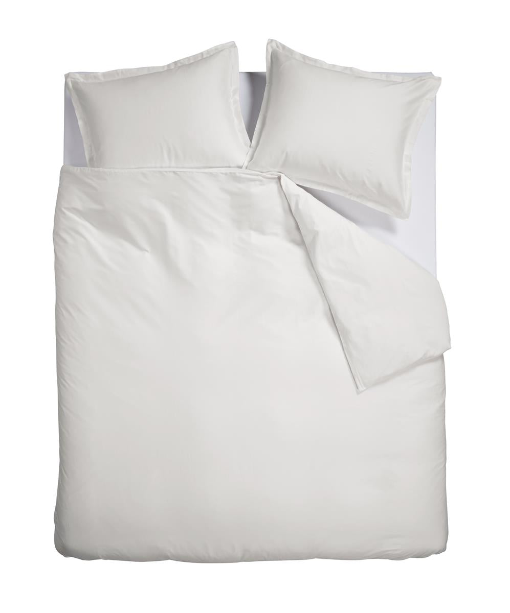 Ambiante Satin Uni dekbedovertrek - Wit