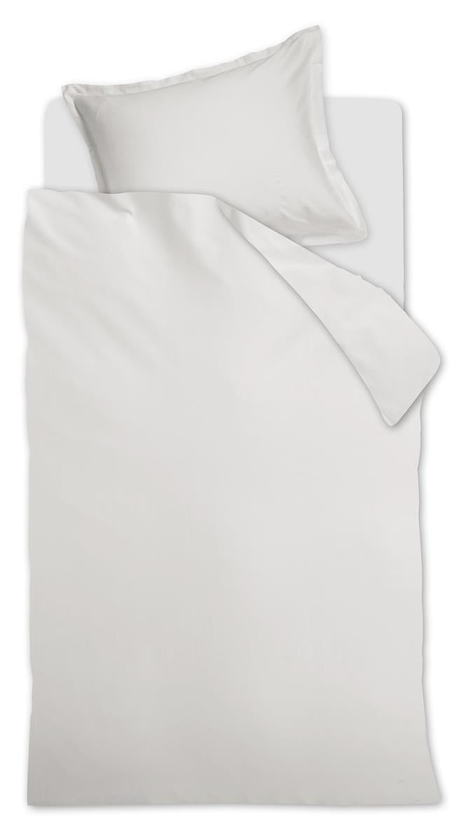 Ambiante Satin Uni dekbedovertrek - Wit