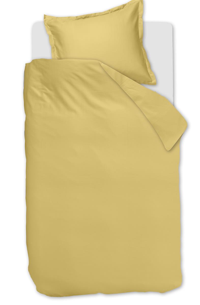 Ambiante Satin Uni duvet cover - Light yellow