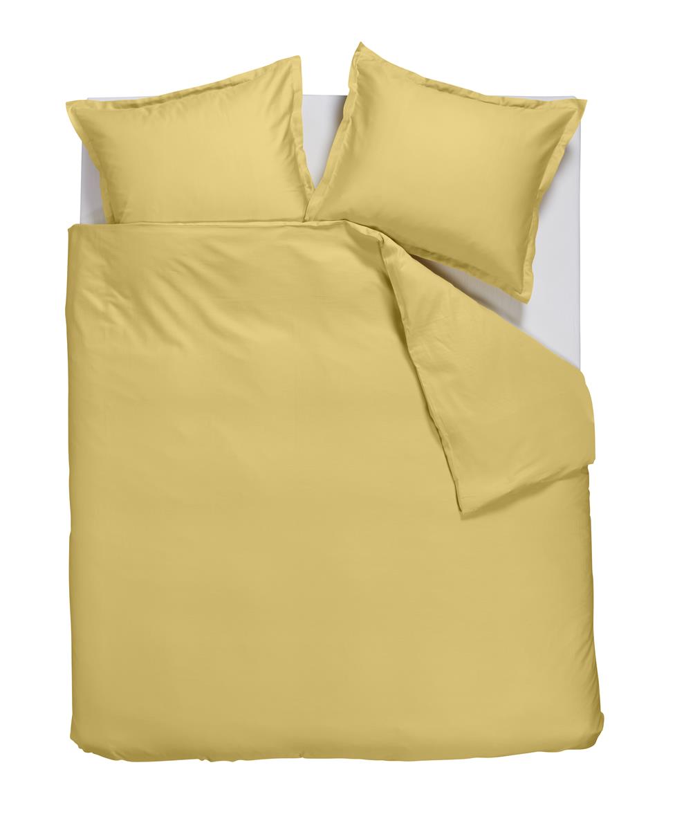 Ambiante Satin Uni duvet cover - Light yellow