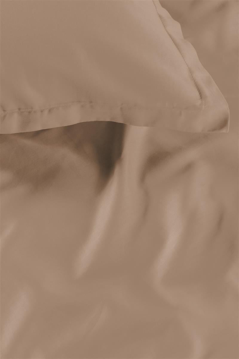 Ambiante Satin Uni dekbedovertrek - Taupe
