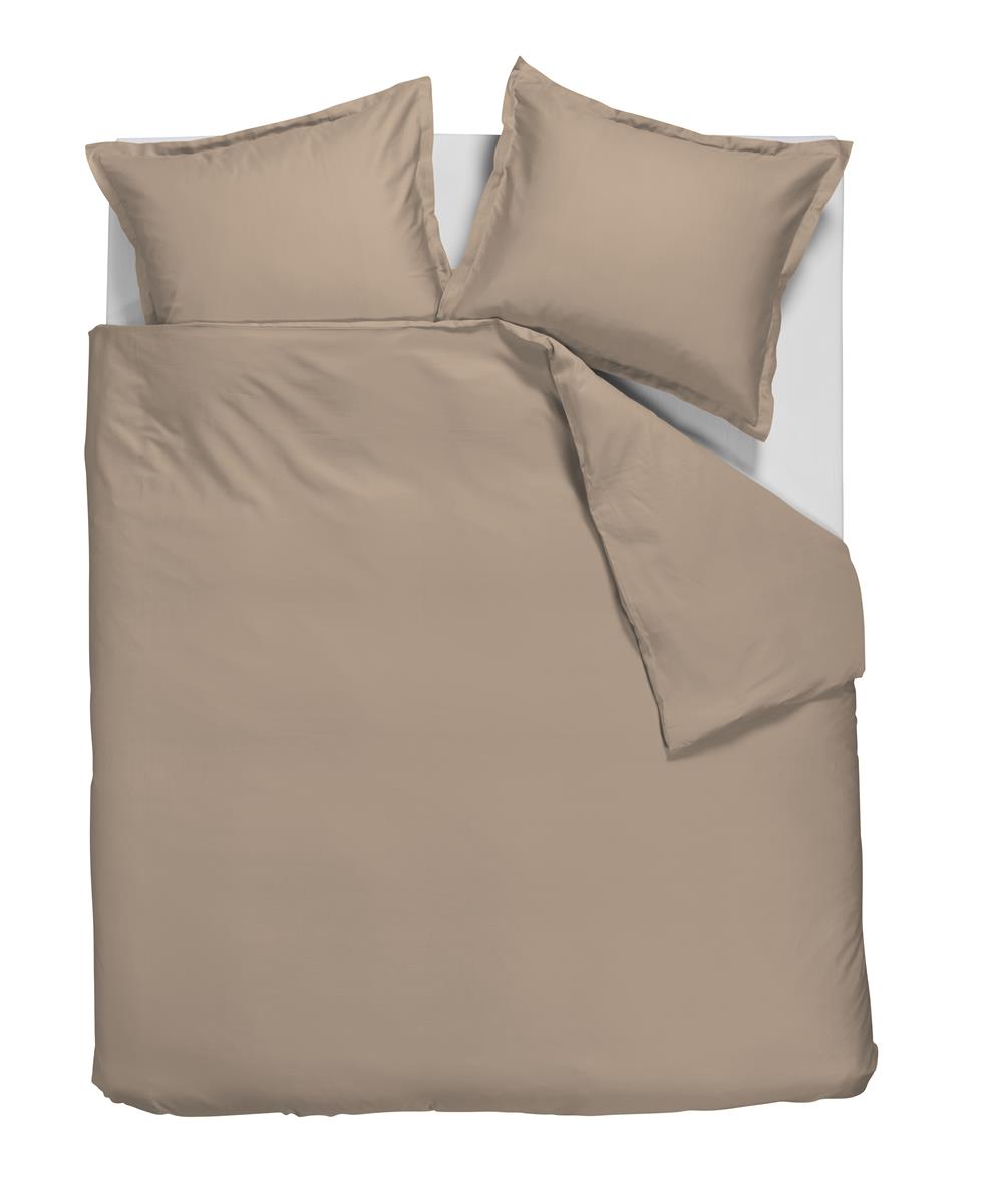 Ambiante Satin Uni dekbedovertrek - Taupe