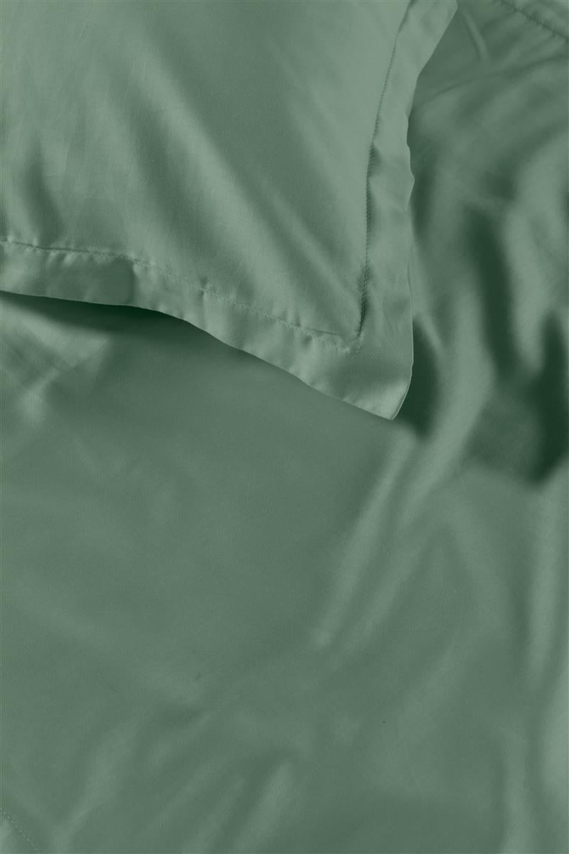 Ambiante Satin Uni duvet cover - Green