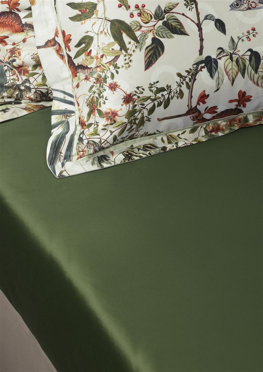 MOOOI Fitted Sheet - Cotton Satin - Green