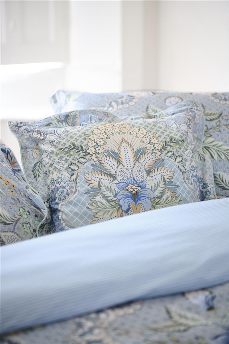 Pip Studio Saluti Grandi Square Sierkussen - 45x45 cm - Licht blauw
