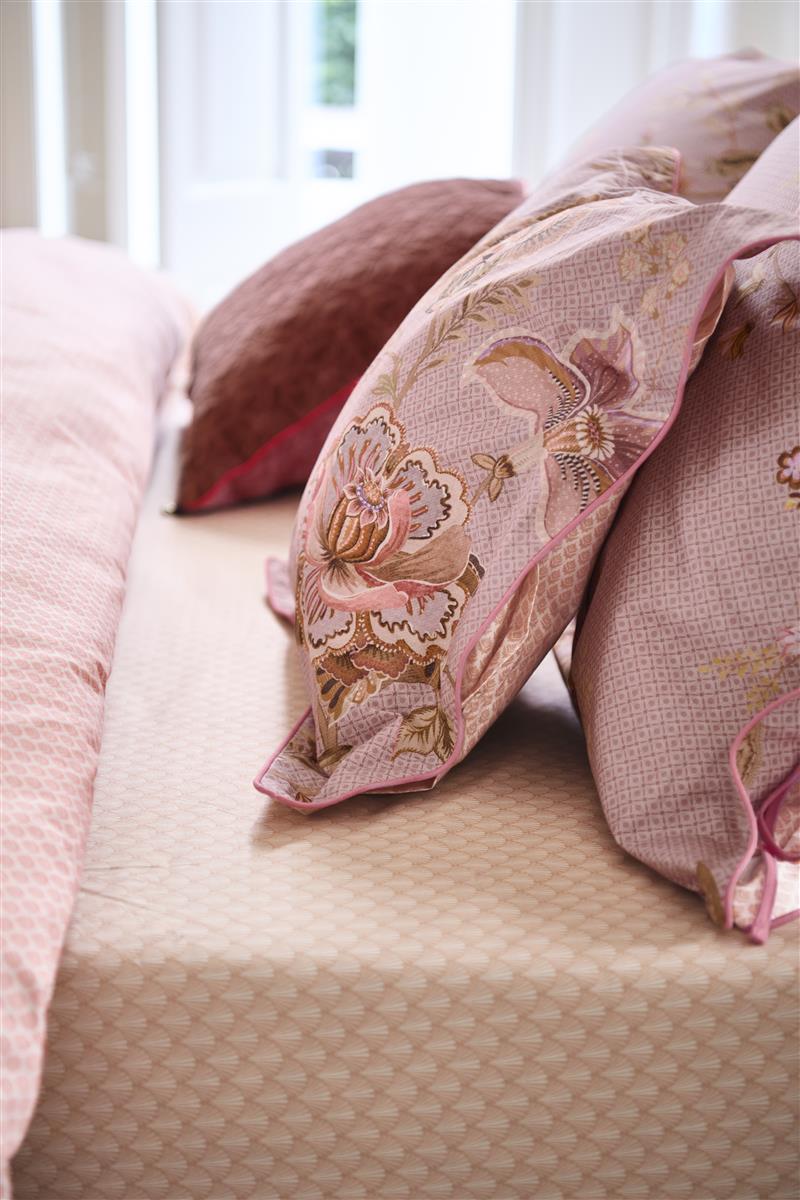 Pip Studio Fitted sheet - Percale cotton - Coral red