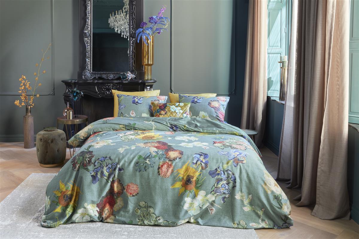 Beddinghouse x Van Gogh Museum Partout des Fleurs dekbedovertrek - Groen
