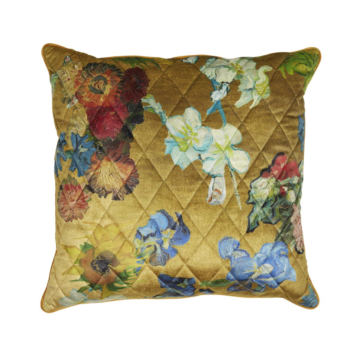 Beddinghouse x Van Gogh Museum Carré Fleuri Decorative Cushion - Gold