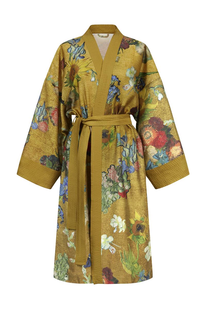 Beddinghouse x Van Gogh Museum Partout des Fleurs Kimono Kimono - Goud