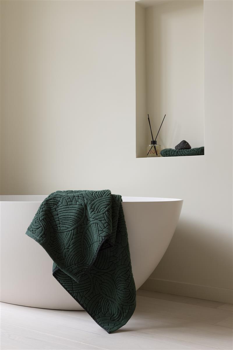 MOOOI Dodo Pavone Bath Linen - Dark Green
