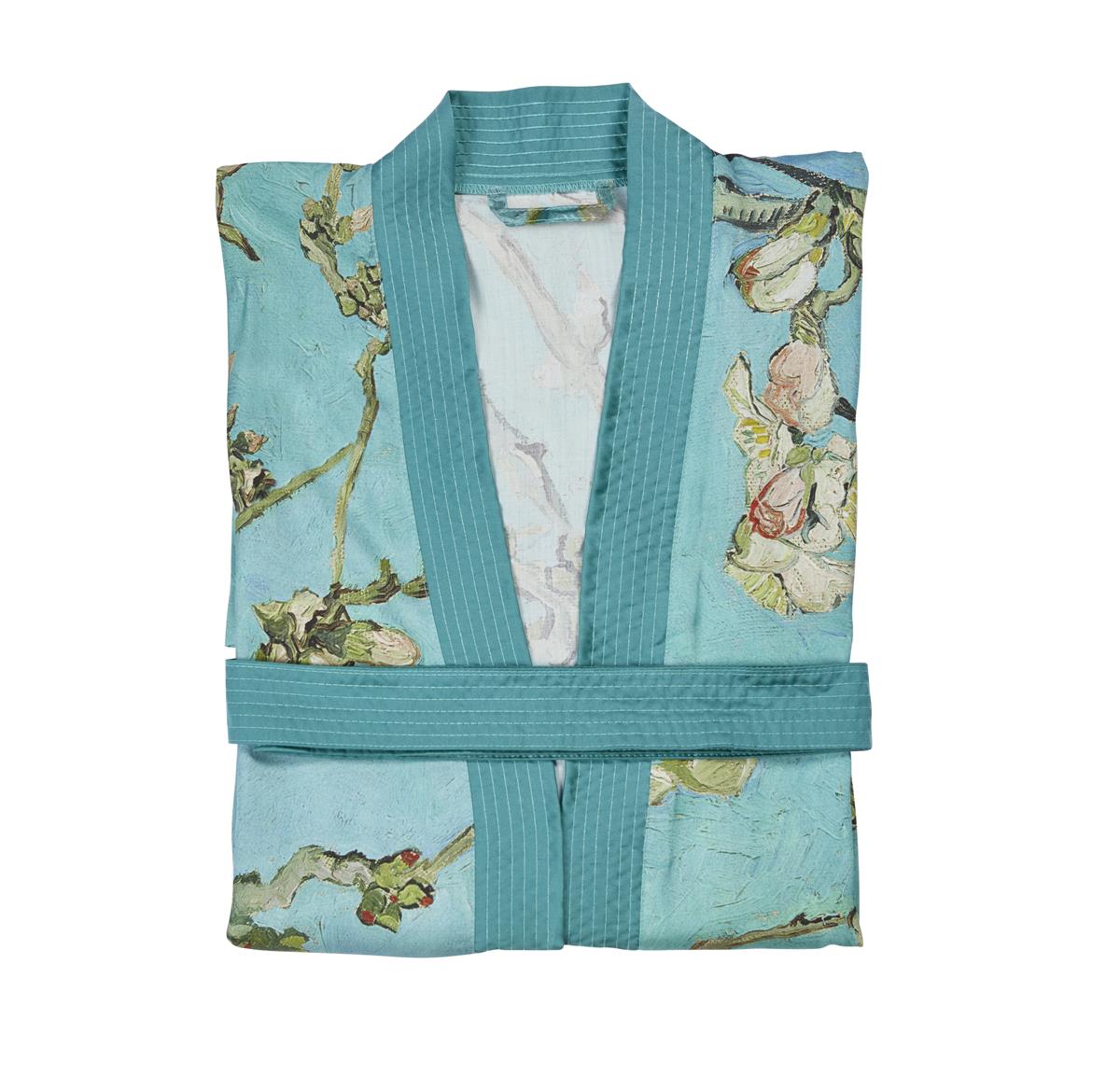 Beddinghouse x Van Gogh Museum Almond Blossom Kimono Badtextiel - Blauw
