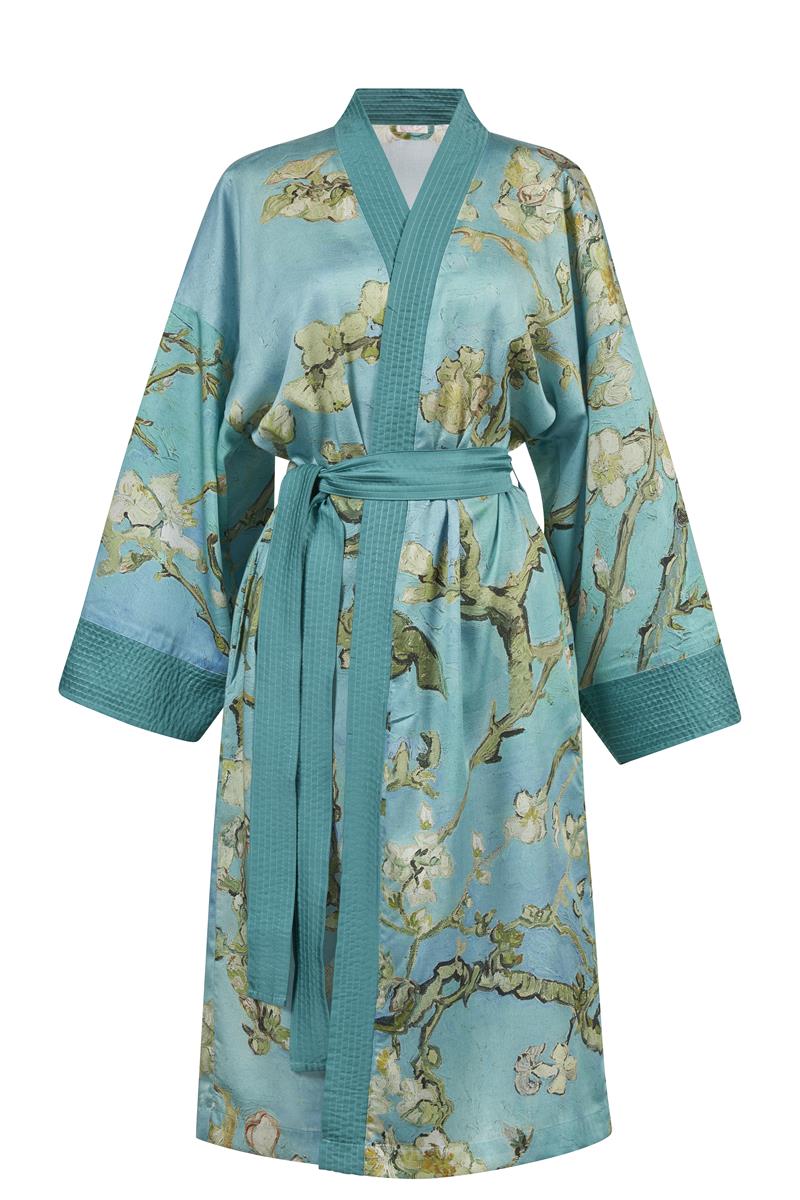 Beddinghouse x Van Gogh Museum Almond Blossom Kimono Kimono - Blauw