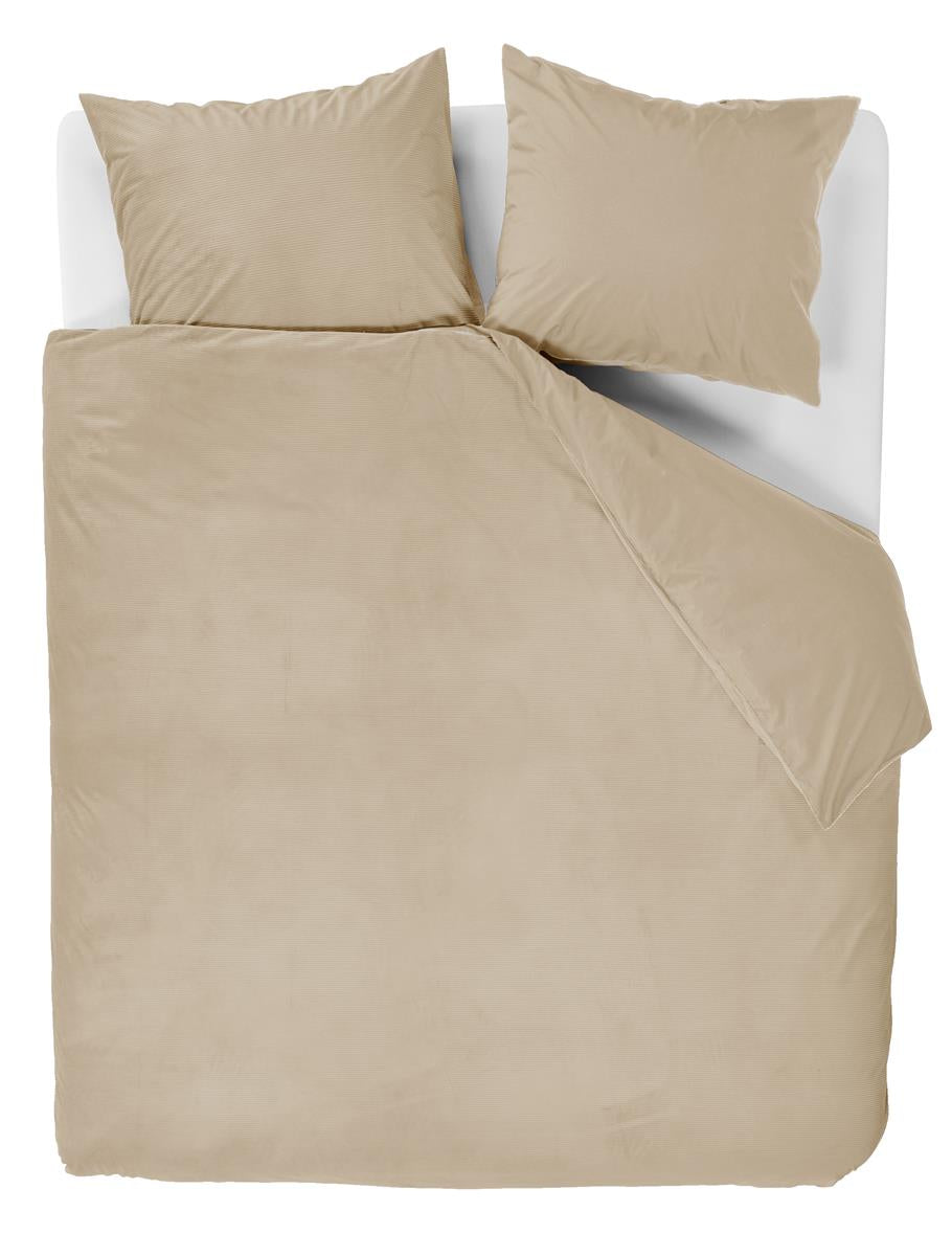 At Home by BeddingHouse Cosy Corduroy dekbedovertrek - Gebroken wit