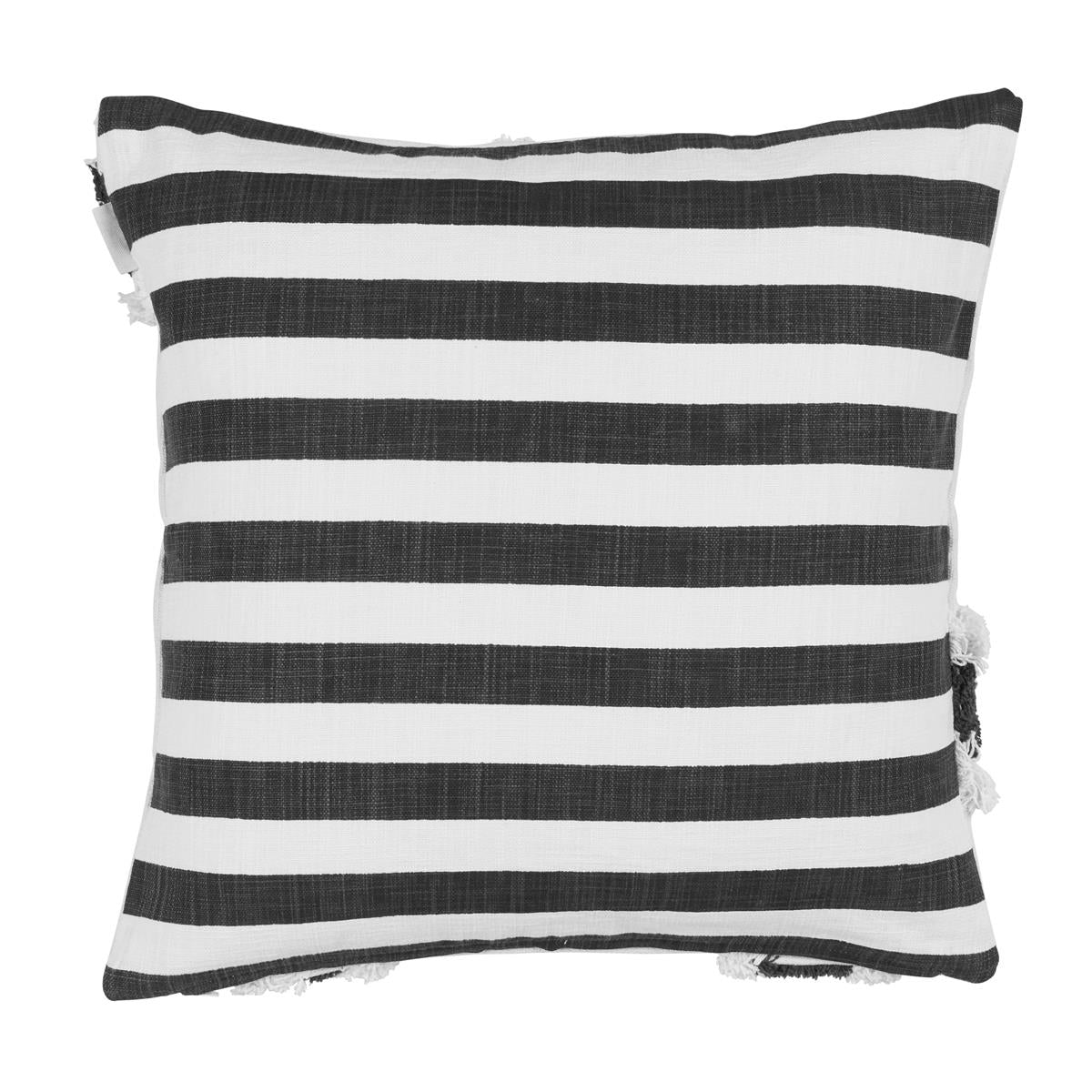 vtwonen Stripe and Eye Decoratiekussen - Naturel