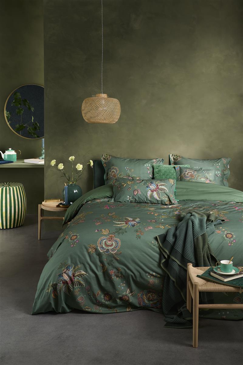 Pip Studio Cece Fiore dekbedovertrek - Groen