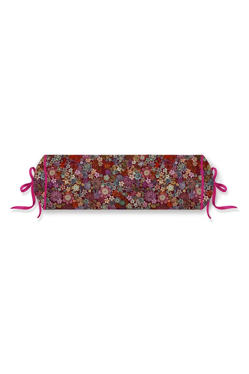 Pip Studio Tutti i Fiori Roll Sierkussen - 22x70 cm - Donker Rood