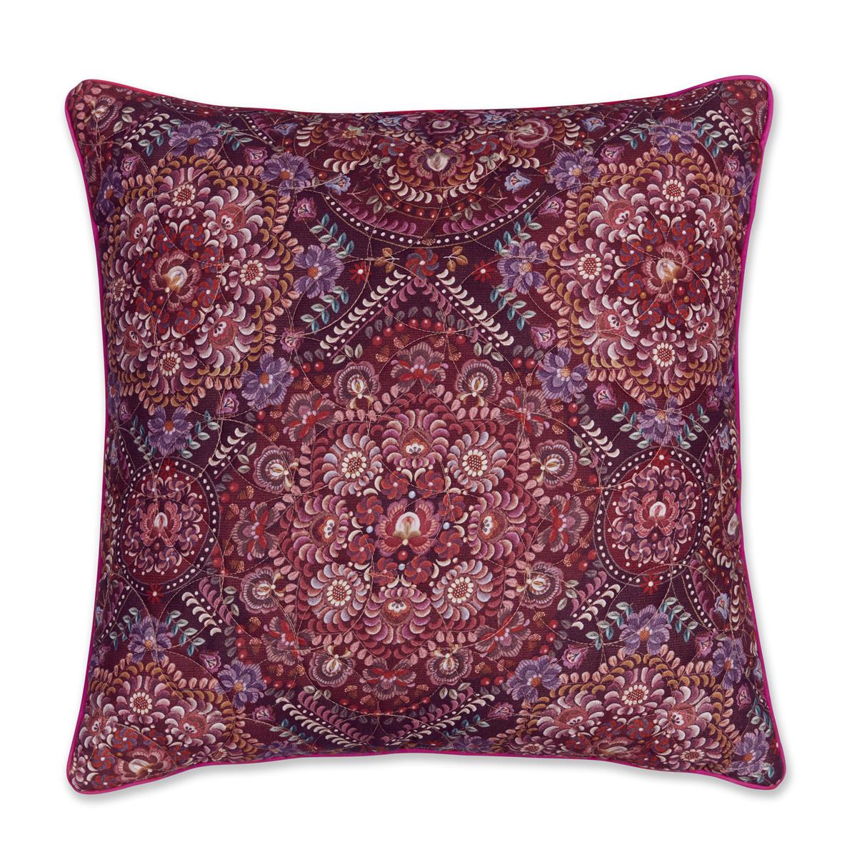 Pip Studio PIP Il Mosaico Quilted Sierkussen - 50x50 cm - Donker Rood