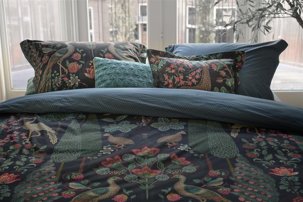 Pip Studio Pavoni dekbedovertrek - Donker Blauw