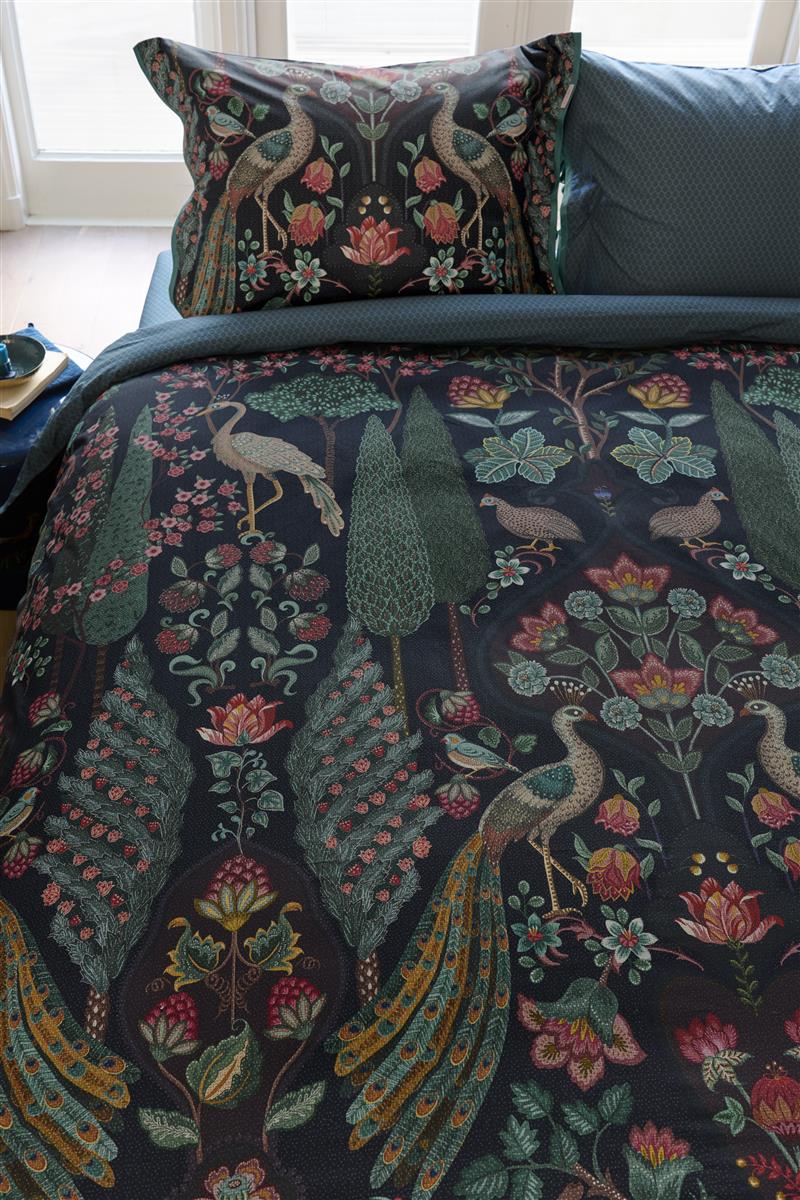Pip Studio Pavoni dekbedovertrek - Donker Blauw
