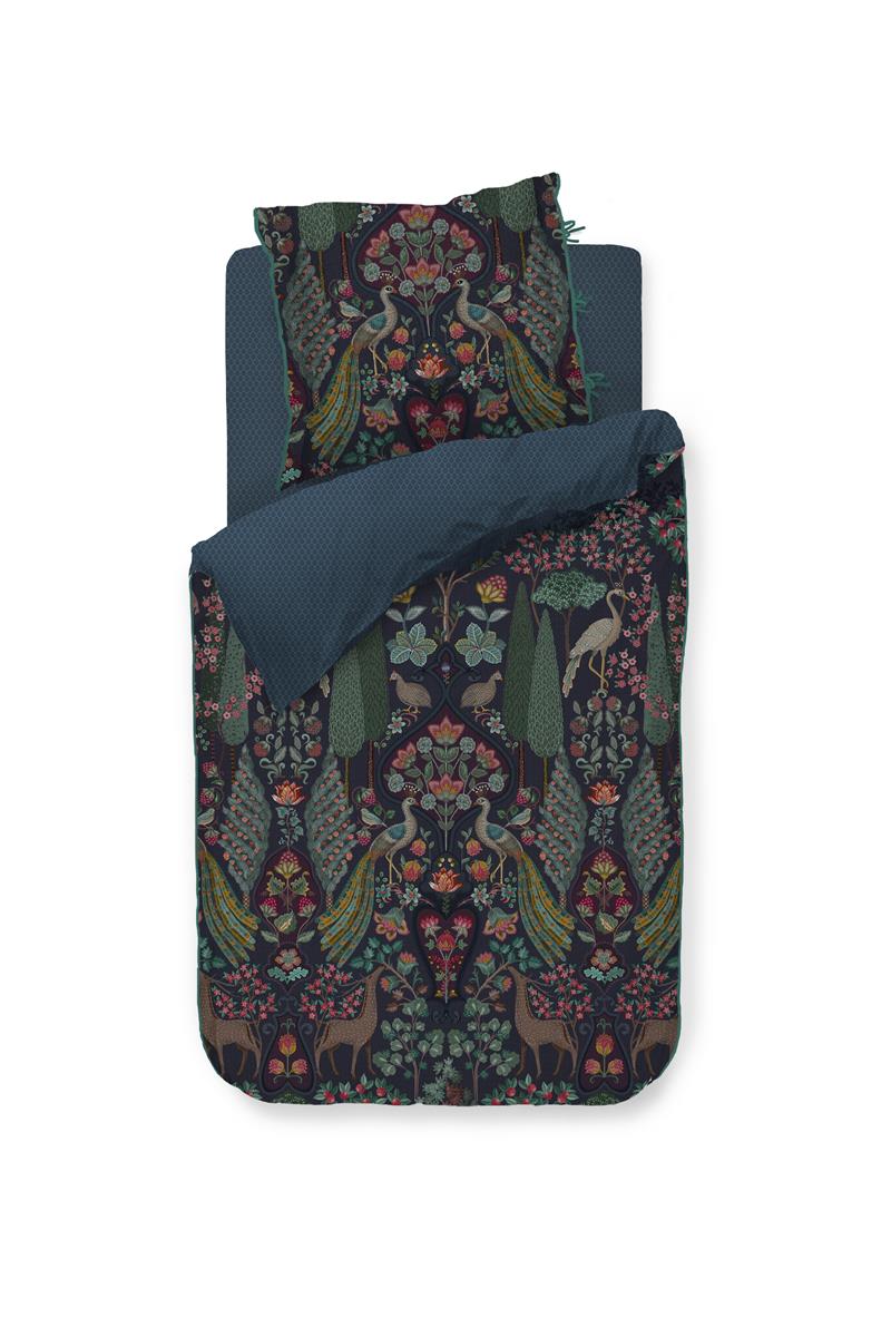 Pip Studio Pavoni dekbedovertrek - Donker Blauw