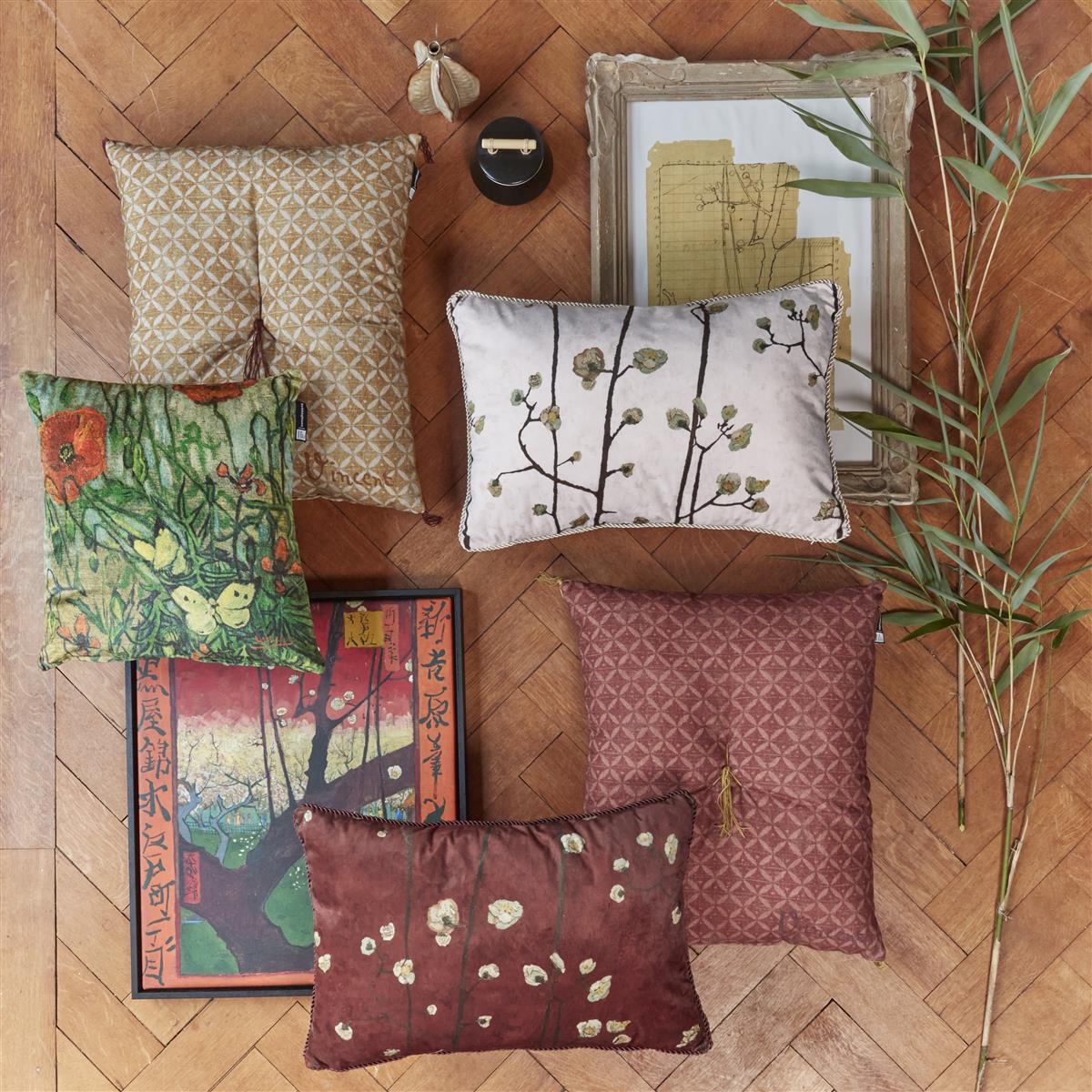 Beddinghouse x Van Gogh Museum Zabuton Decoratiekussen - Oker