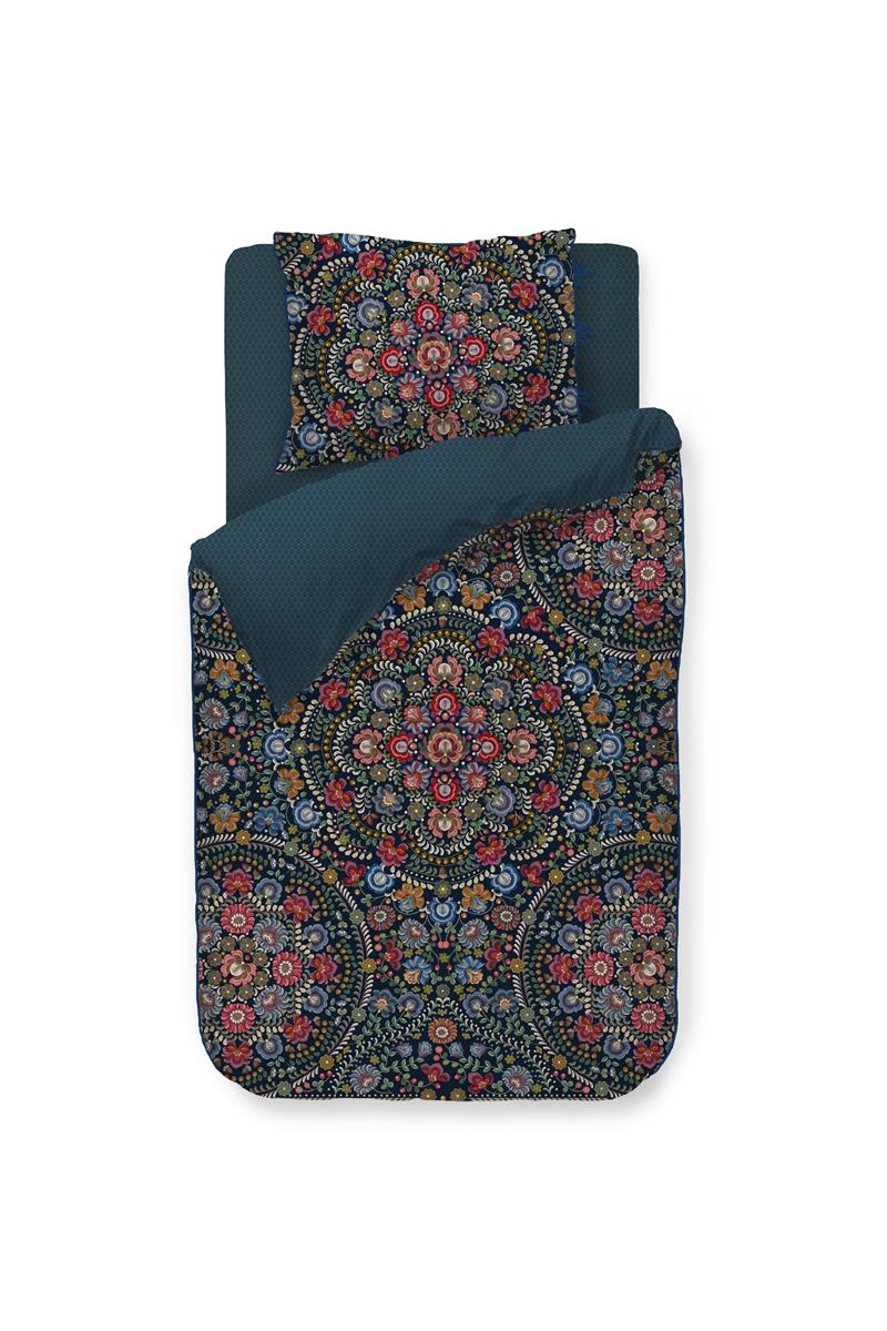 Pip Studio Il Ricamo dekbedovertrek - Donker Blauw