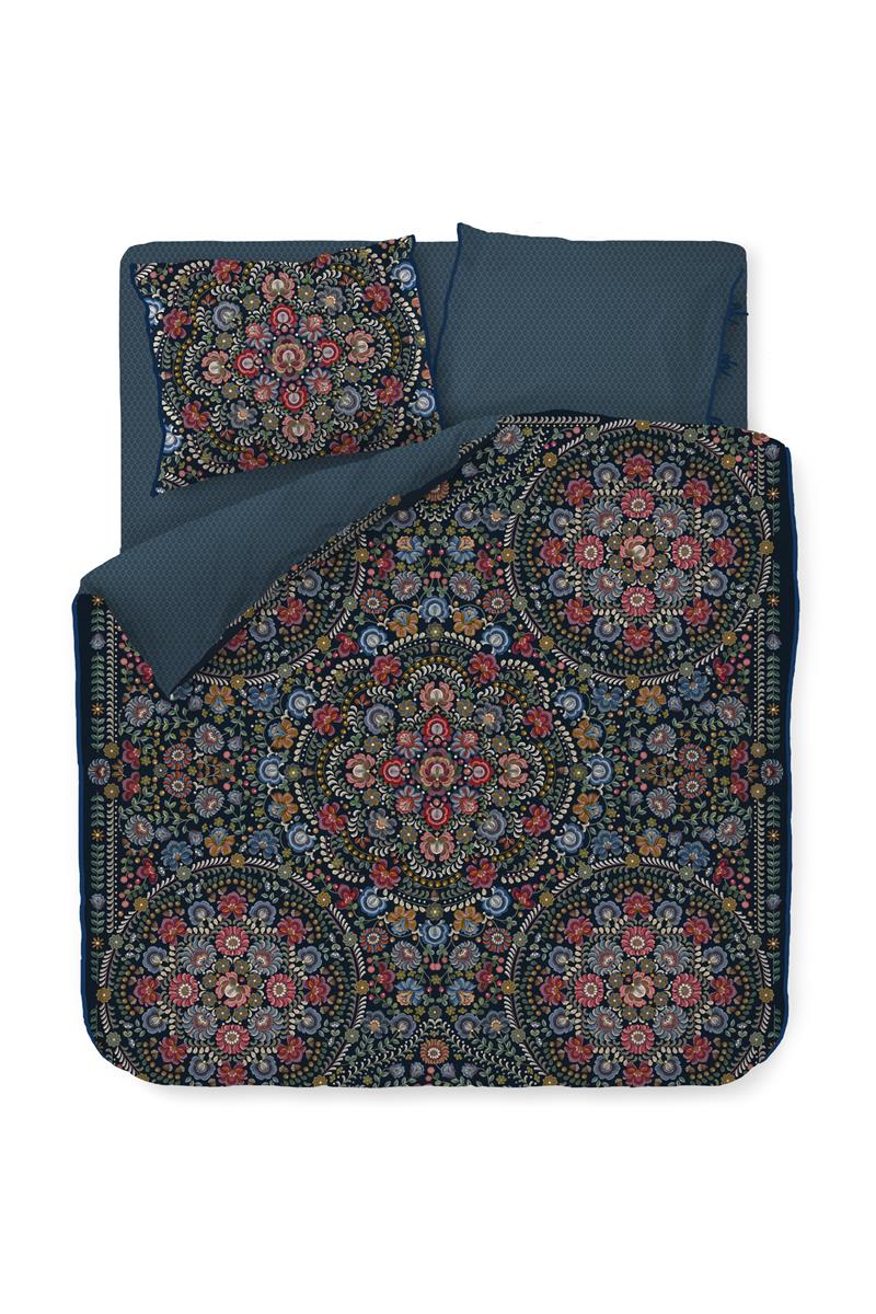 Pip Studio Il Ricamo dekbedovertrek - Donker Blauw