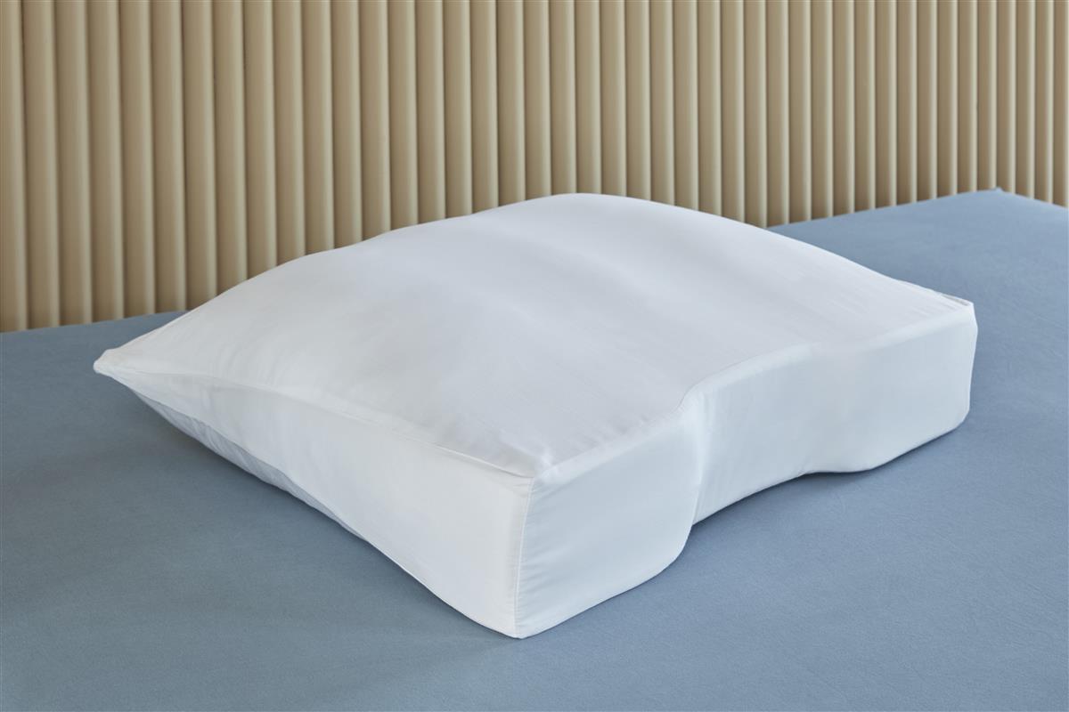 Silvana Support Satin Shoulder Contour Kussensloop - Wit - 50x70 cm