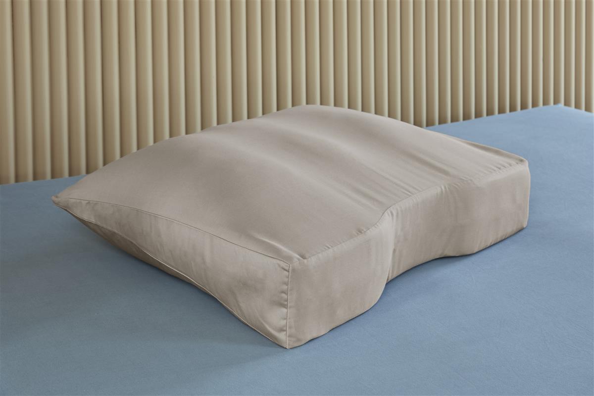 Silvana Support Satin Shoulder Contour Pillowcase - Sand - 60x70 cm