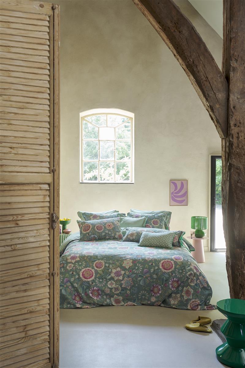 Pip Studio Viva Las Flores dekbedovertrek - Groen