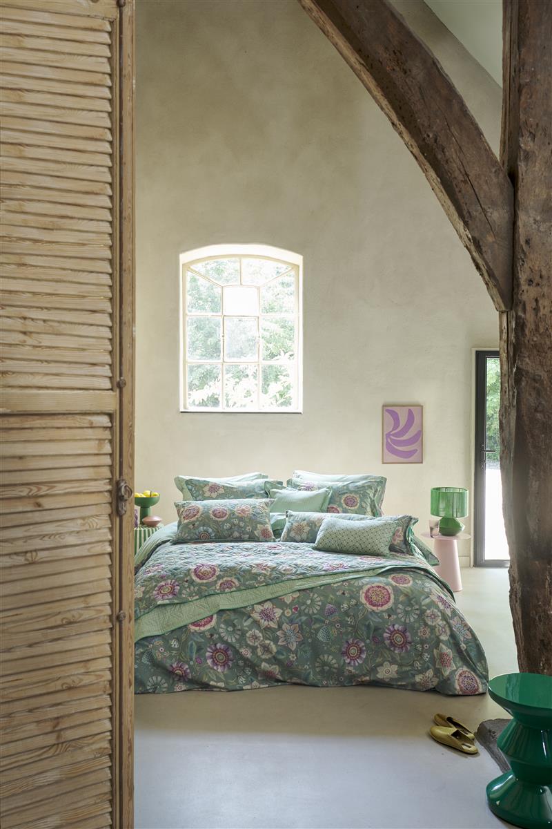 Pip Studio Viva Las Flores dekbedovertrek - Groen