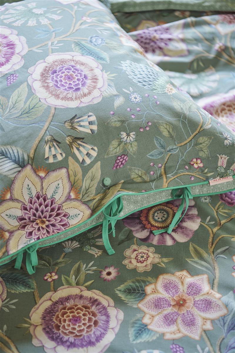 Pip Studio Viva Las Flores dekbedovertrek - Groen