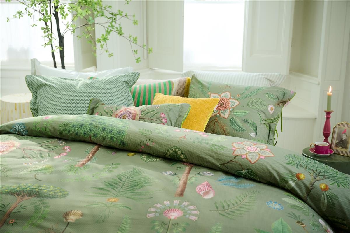 Pip Studio Bamboleo Duvet Cover - Green